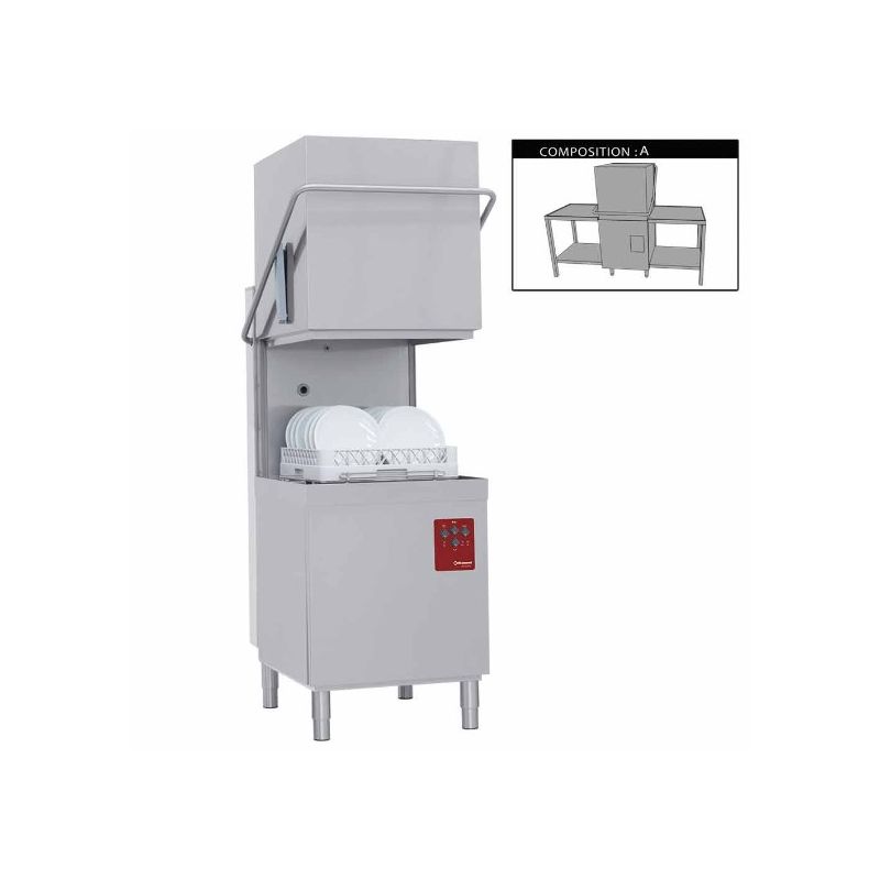 Lave-vaisselle à capot complet