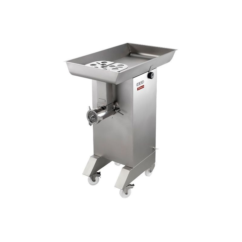 Hachoir en inox N° 42, Ø 4.5 mm, 800/1000 kg/h, sur roues