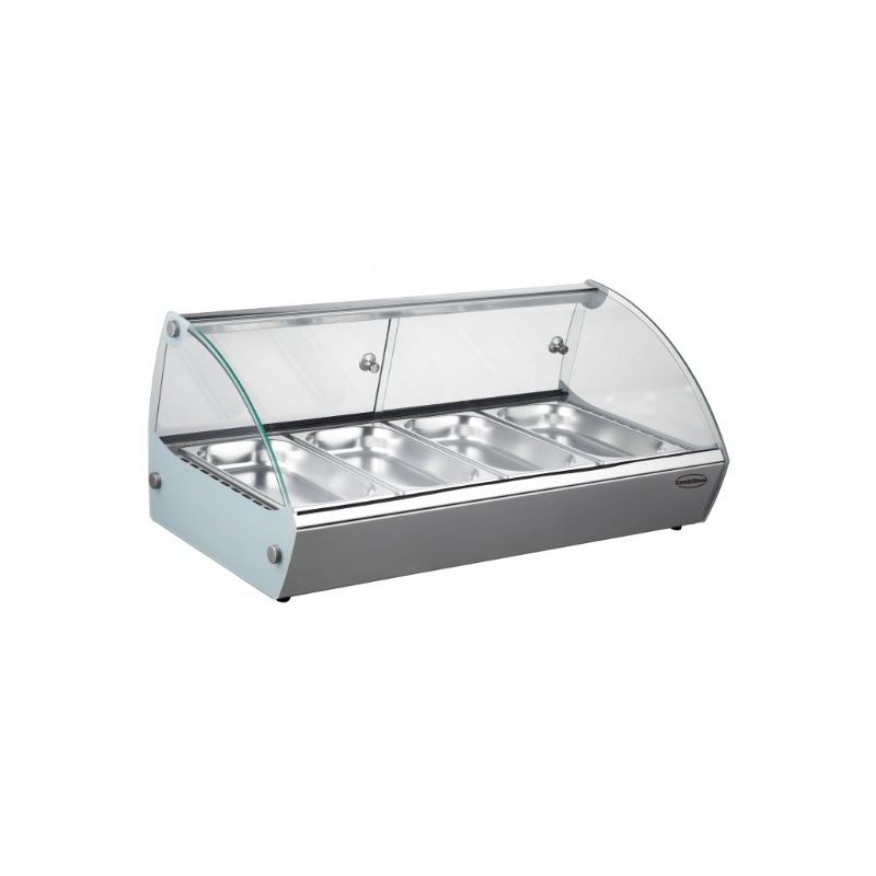 Vitrine de Présentation Maintien au Chaud pour Bac 1/3 GN x4