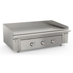 Plaque électrique au chrome avec zone rainurée