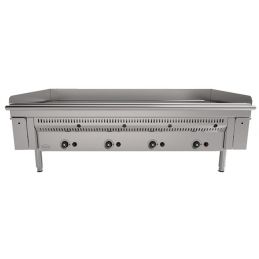 Plaque de Cuisson à Gaz en Chrome dur, Rainuree, Mirror