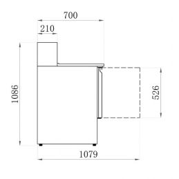 MEUBLES PIZZAS RÉFRIGÉRÉS « ECO » série star extérieurs et intérieurs inox (AAPS900)