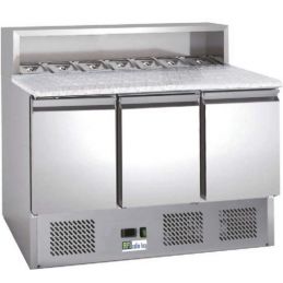 MEUBLES PIZZAS RÉFRIGÉRÉS « ECO » série star extérieurs et intérieurs inox (AAPS903)