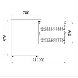 SALADETTES série star à tiroirs extérieurs et intérieurs inox (AAS903-6D)