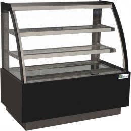 Vitrine pâtissière 680 L - Vitrage bombé 2 étagères - L. 1800 mm (OASIS70)
