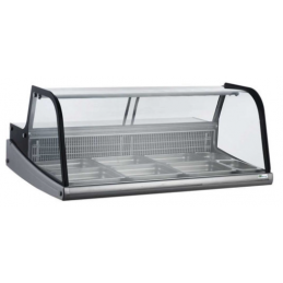 Vitrine réfrigérée à poser sans chariot pour 6 bacs GN 1/2 + 2 bacs GN 1/4 (RTW-255L)