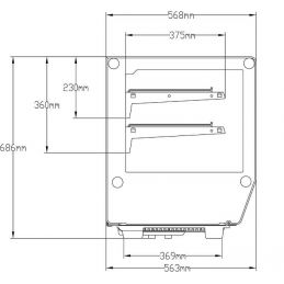 VITRINES RÉFRIGÉRÉES À POSER (RTW-160L-5), afi