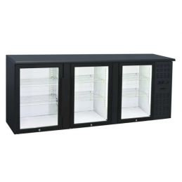 Arrière-bar réfrigéré 3 portes vitrées (QBG300)