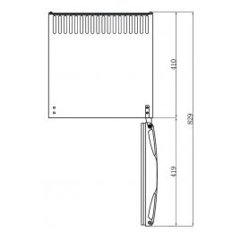 Mini bar hôtel 34 bouteilles porte pleine (MB40)