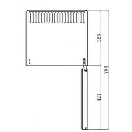 Mini bar hôtel 24 bouteilles porte vitrée (RCG30A)