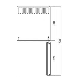 Mini bar hôtel 34 bouteilles porte vitrée (RCG40A)