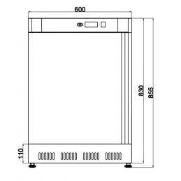 Armoire réfrigérée négative 1 porte pleine 120 L - Laquée blanche (A20BNP)