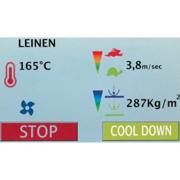 l'écran de la Repasseuse, Rouleau 1000 mm Diamètre 250 mm