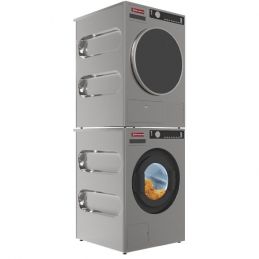 Sèche-Linge "Inox-Titanuim", avec Décharge 8 Kg