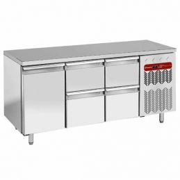 Ensemble table frigorifique 3 portes GN1/1 et 2x Kit bloc 2 tiroirs (1/2+1/2 h200)
