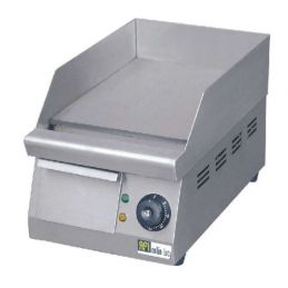 Plaque à snacker lisse 250x330mm avec thermostat réglable 1.5 kW (GH250), afi
