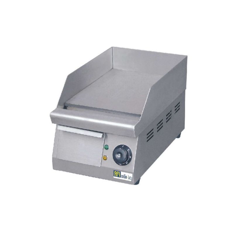 Plaque à snacker lisse 250x330mm avec thermostat réglable 1.5 kW (GH250), afi