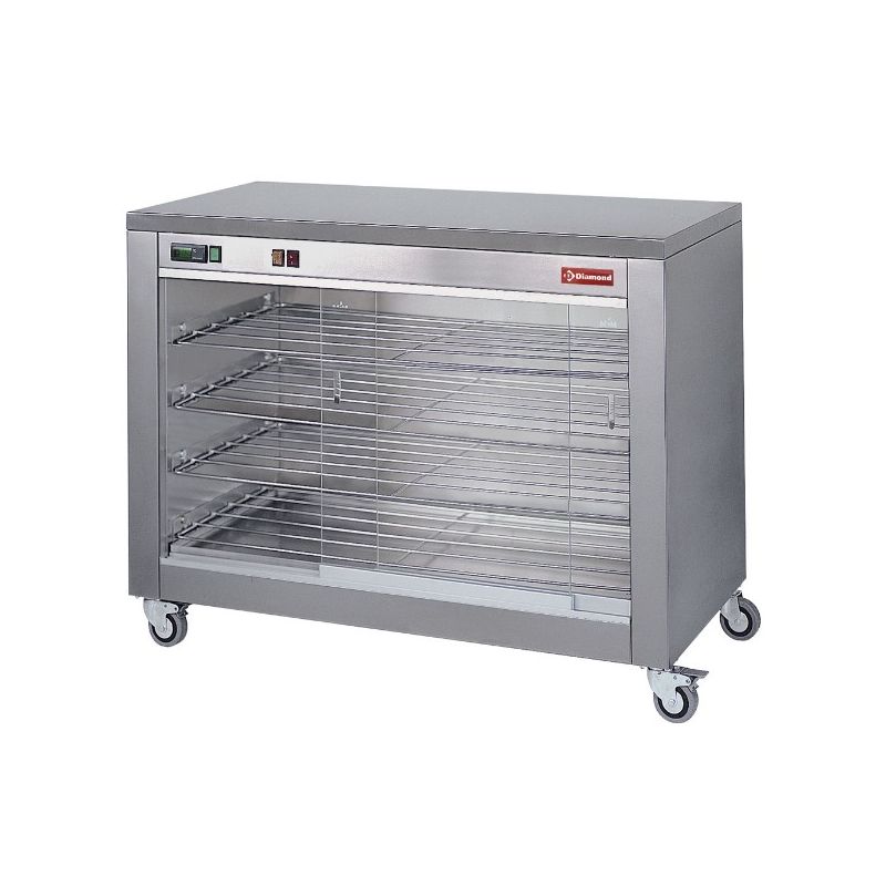 Armoire Vitrine Chauffante 60 Poulets, sur Roues - Diamond Europe