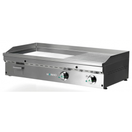 Fry-top Plancha semi-rainuré FCRE-120 électrique 400V Full-Crom Mainho