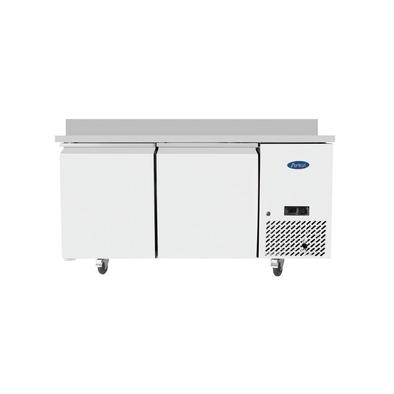 Table dessus inox 400 x 600 avec dosseret atosa