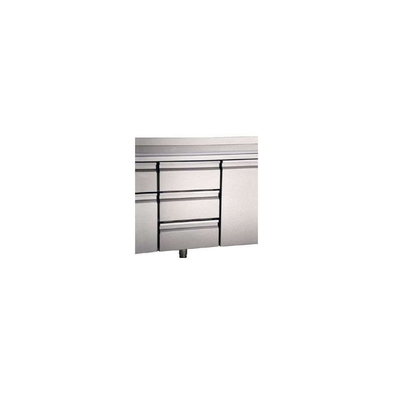 Bloc de tiroirs 1/3 + 1/3 + 1/3