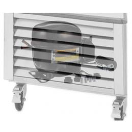 Armoire réfrigérée vitrée négative inox 2 portes, 1300L, ATOSA