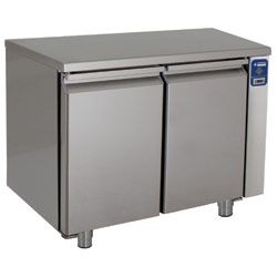 Table frigorifique ventilée, 2 portes GN 1/1, 260 litres