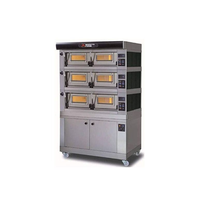 Four a pizza electrique 3 chambres 24 pizzas MORETTI FORNI