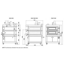 Four à pizza modulaire 18 pizzas - 2 chambres MORETTI FORNI