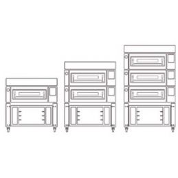 Four à soles modulaire 6 pizzas, ouvert