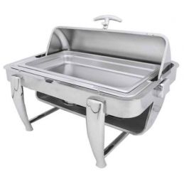 Chafing Dish inox GN 1/1 à couvercle rabattable ATOSA