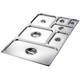 Couvercle inox bac GN avec poignée