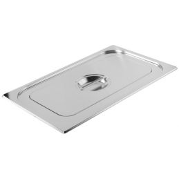 Couvercle inox bac GN 1/1 avec poignée