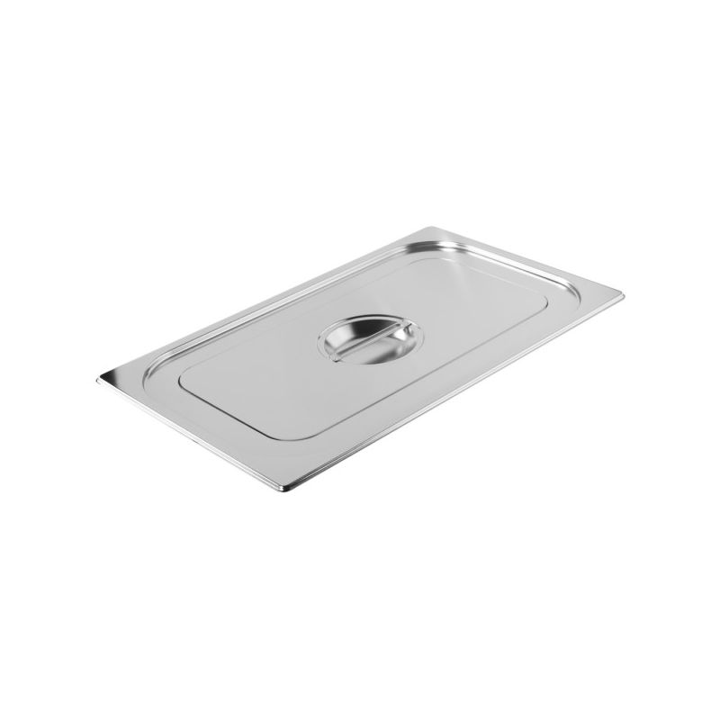 Couvercle inox bac GN 1/1 avec poignée