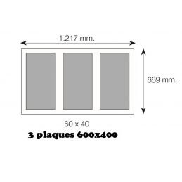 Four électrique modulaire 3 plaques 400X600 SALVA