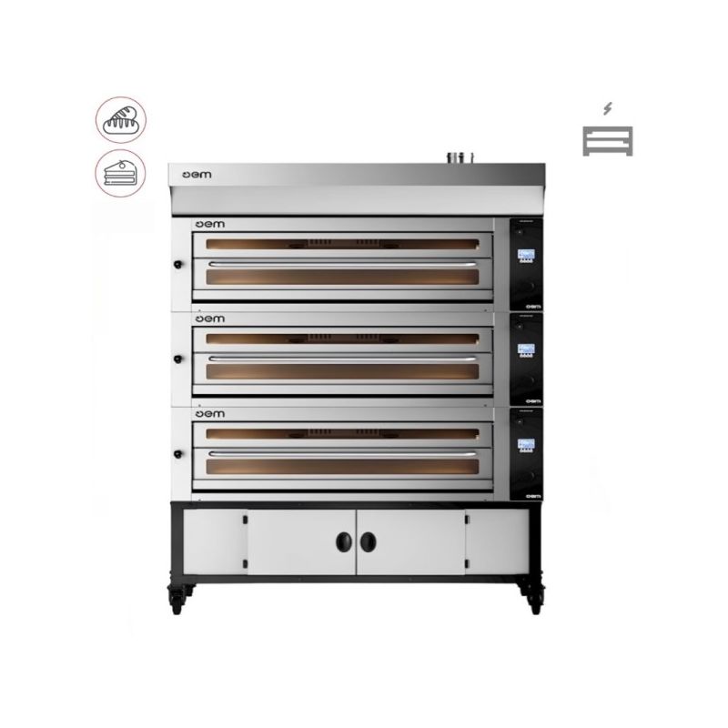 Four à sole modulaire électrique 6 plaques 400x600 OEM