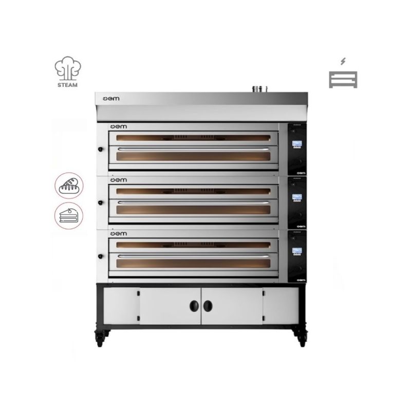 Four électrique modulaire 6 plaques avec vapeur OEM