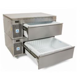 ADANDE - Réfrigérateur Deux Tiroirs, deux étages