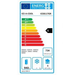 Armoire Réfrigéré Positive GN2/1 INOX AISI 430, 1240 litres, ATOSA