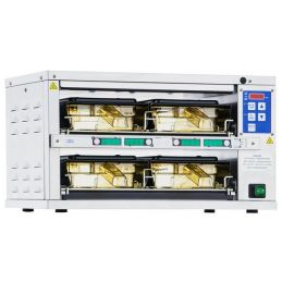 Holding Bins Double Face / 2 Étagères / 4 Bacs de Rangement