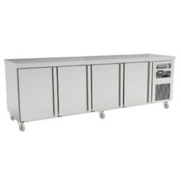 TABLE RÉFRIGÉRÉE Série 600 - sans dosseret 4 portes - positive (KAS4PP) AFI