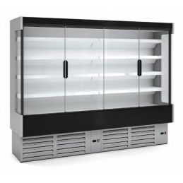 Vitrine murale professionnelle avec portes pour boucherie charcuterie 869 litres régime m2 - Docriluc