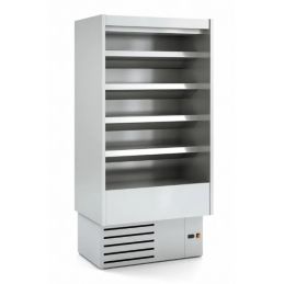 Vitrine murale professionnelle sans portes côtés pleins - boucherie charcuterie 326 l - m2