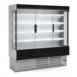 Vitrine murale professionnelle avec portes côtés panoramiques - boucherie charcuterie 915 l - m2 - Docriluc