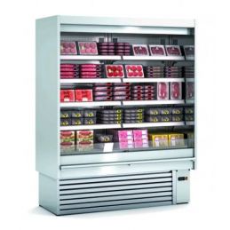 Vitrine murale professionnelle avec portes pour boucherie charcuterie