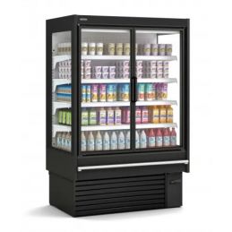 Vitrine murale professionnelle avec portes côtés panoramiques - boucherie charcuterie 731 l - m2 - Docriluc