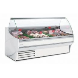 Vitrine horizontale ventilée positive -1/+5 °c avec vitre double bombée sans réserve - 1305x1100x1235 mm - Docriluc