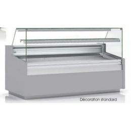 Vitrine horizontale positive -1/+5 °c toutes restaurations avec vitre droite et 1 étagère - 1055x960x1232 mm - Docriluc