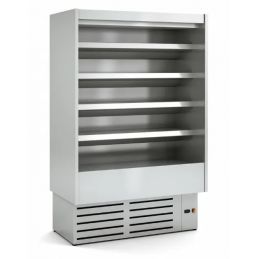 Vitrine murale professionnelle sans portes côtés pleins - boucherie charcuterie 610 l - m1 - Docriluc