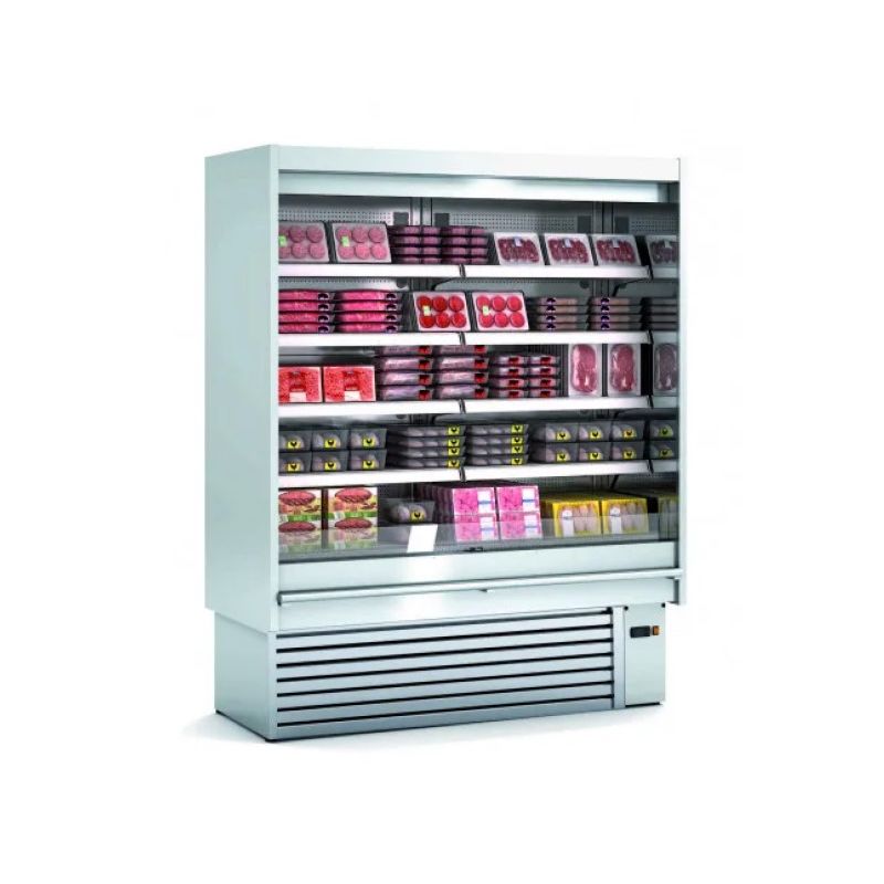 Vitrine murale professionnelle avec portes pour boucherie charcuterie 548 litres régime m2 - Docriluc